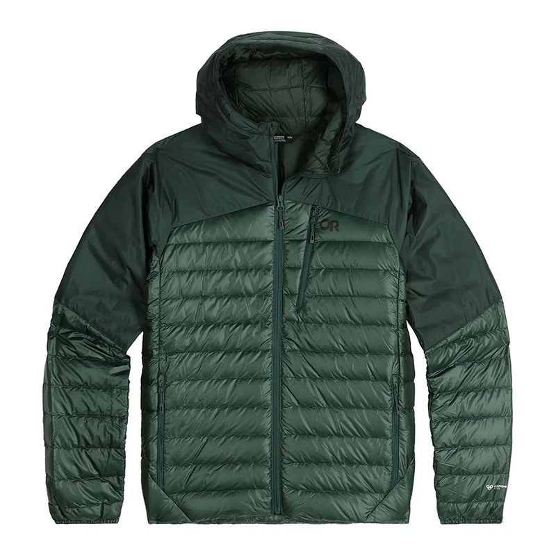 Outdoor Research Mens Helium Down Jacket Green Sportpursuit
