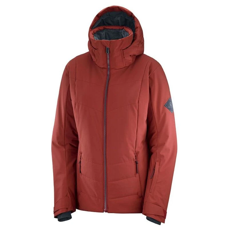 Salomon Womens Prevail Jacket Red Sportpursuit