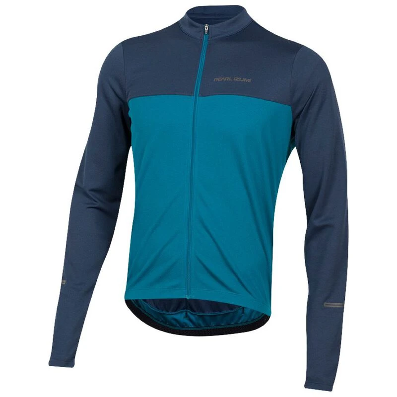Pearl Izumi Mens Quest Long Sleeve Jersey (Navy/Teal) Sportpursuit.c