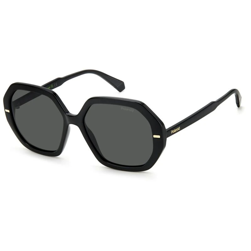 Polaroid Womens Essential Hexagonal Sunglasses Black