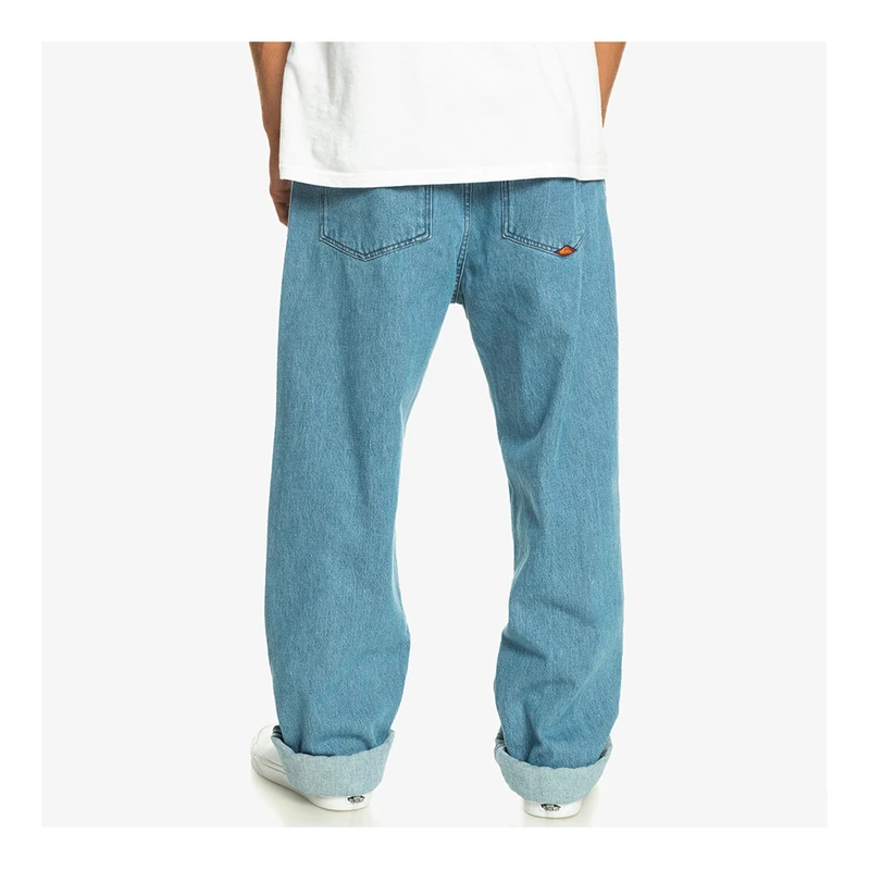 Quiksilver Mens Nineties Wash Trousers Blue Sportpursuit