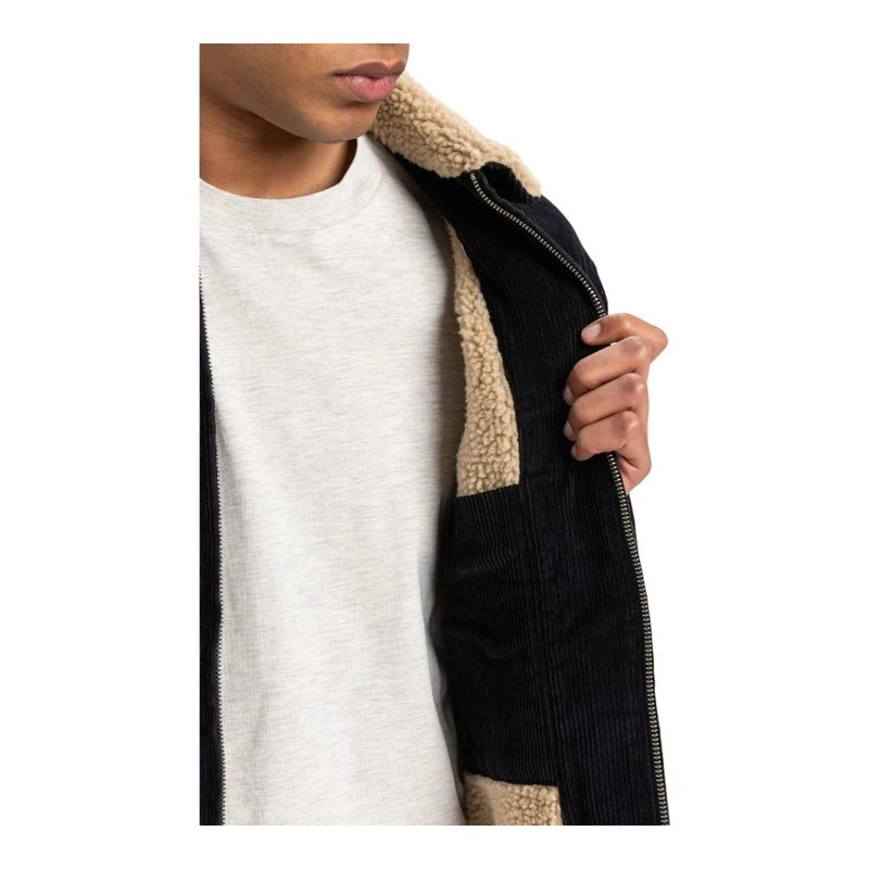 Quiksilver Mens DNA Sherpa Jacket Black Sportpursuit