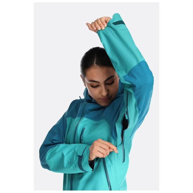 RAB Women's Meridian Turquoise Waterproof Jacket