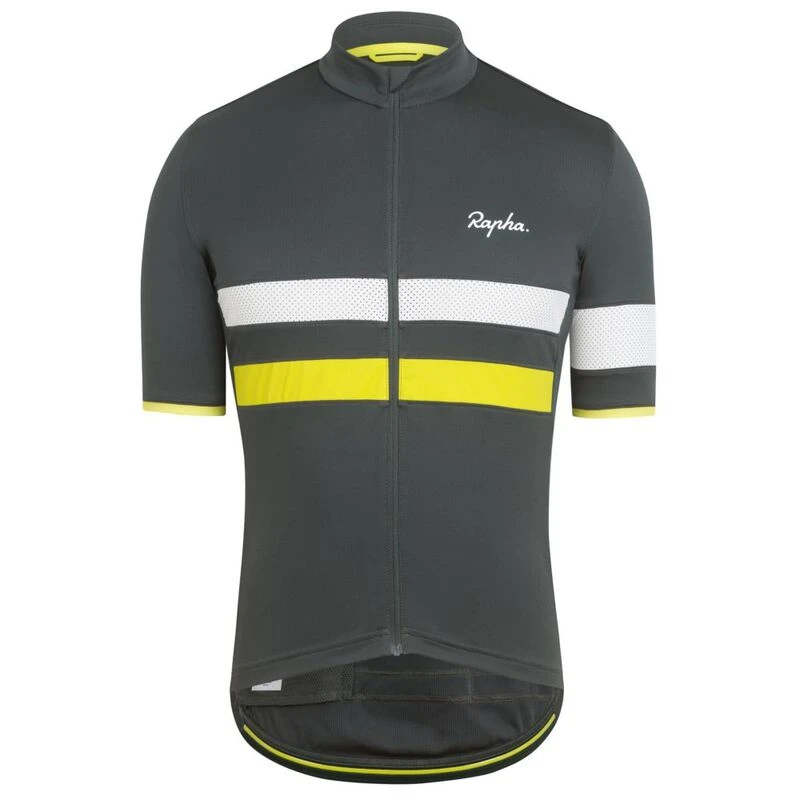 Rapha Mens Brevet Lightweight Jersey (Dark Grey)