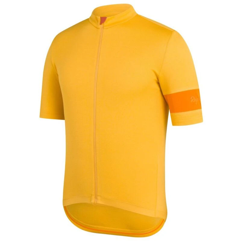 Rapha Mens Classic Jersey Dark Yellow Orange Sportpursuit