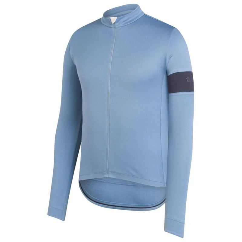 Rapha Mens Classic Long Sleeve Jersey Grey Blue Dark Grey Sportpur