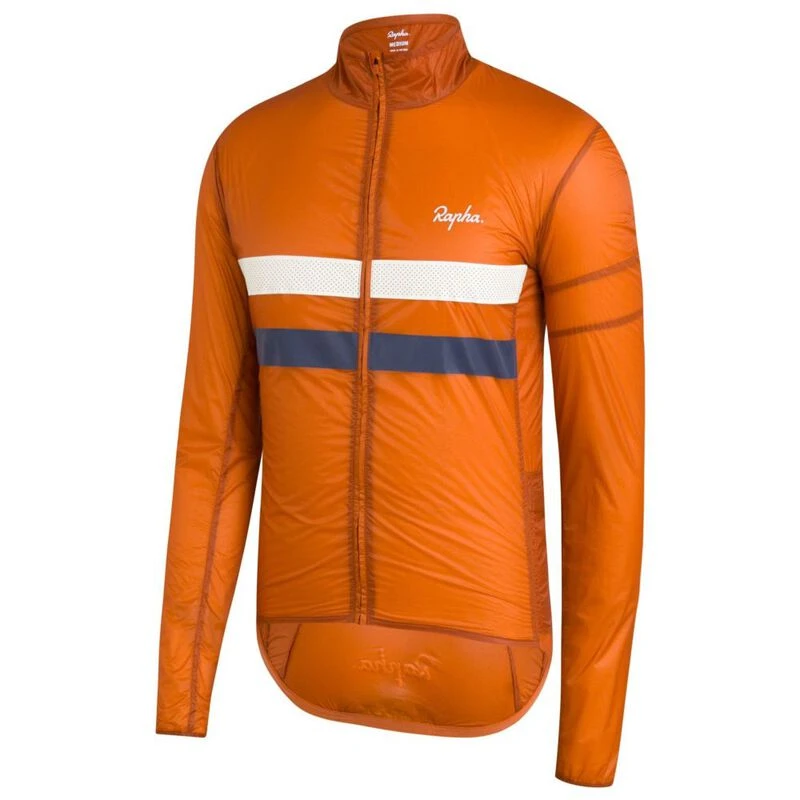 Inspire Orange Mens Lightweight Wind Cycling Jacket