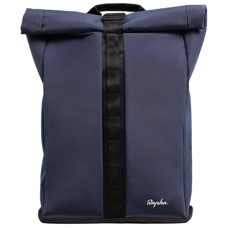 Rapha Roll Top Backpack (Navy/High-Vis Pink) | Sportpursuit.com