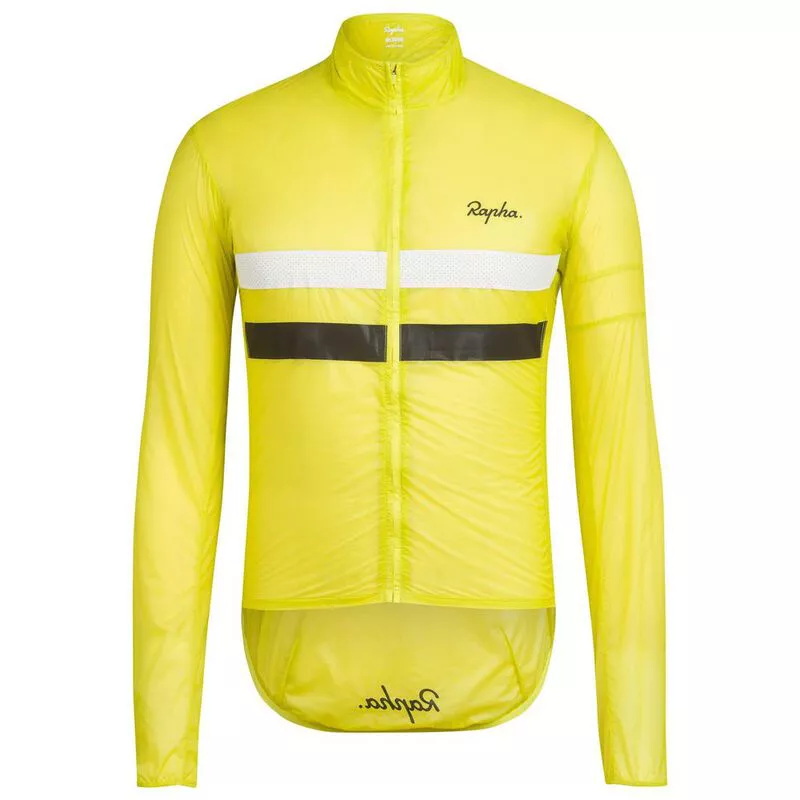 Rapha Mens Brevet Flyweight Wind Jacket (Chartreuse) | Sportpursuit.co