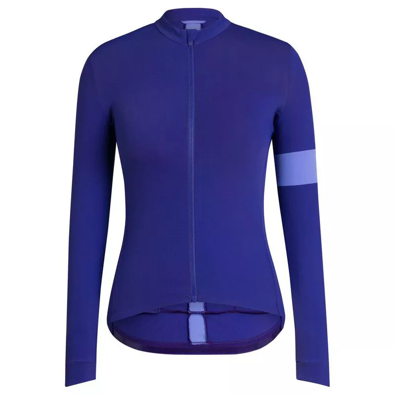 Rapha Womens Souplesse Thermal Jersey (Blue Indigo) | Sportpursuit.com