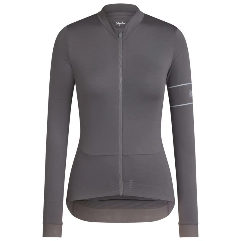 Rapha Womens Pro Team Thermal LS Jersey Mushroom Silver Sportpurs