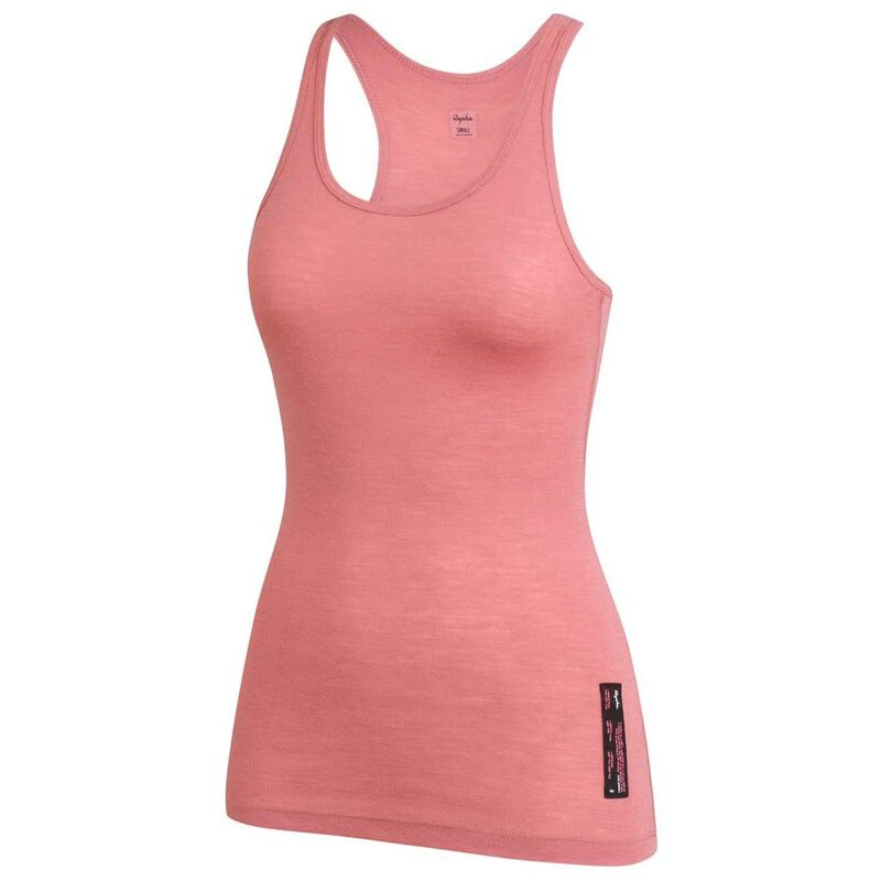Rapha Womens Merino Sleeveless Base Layer Dusty Pink Sportpursuit