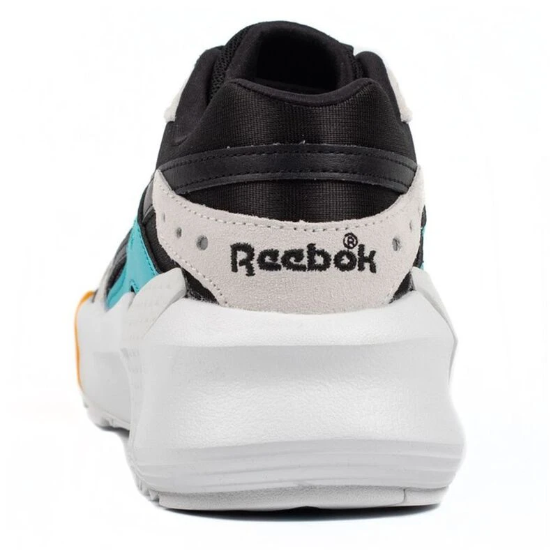 Reebok Aztrek Double 93 Trainers Black Blue Grey Gold Sportpursuit