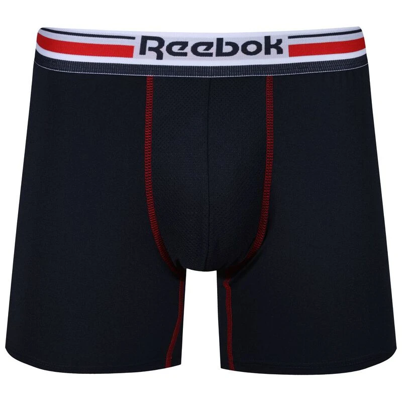 Reebok Mens Med Sports Underwear (Vector Navy/White/Pure Grey)