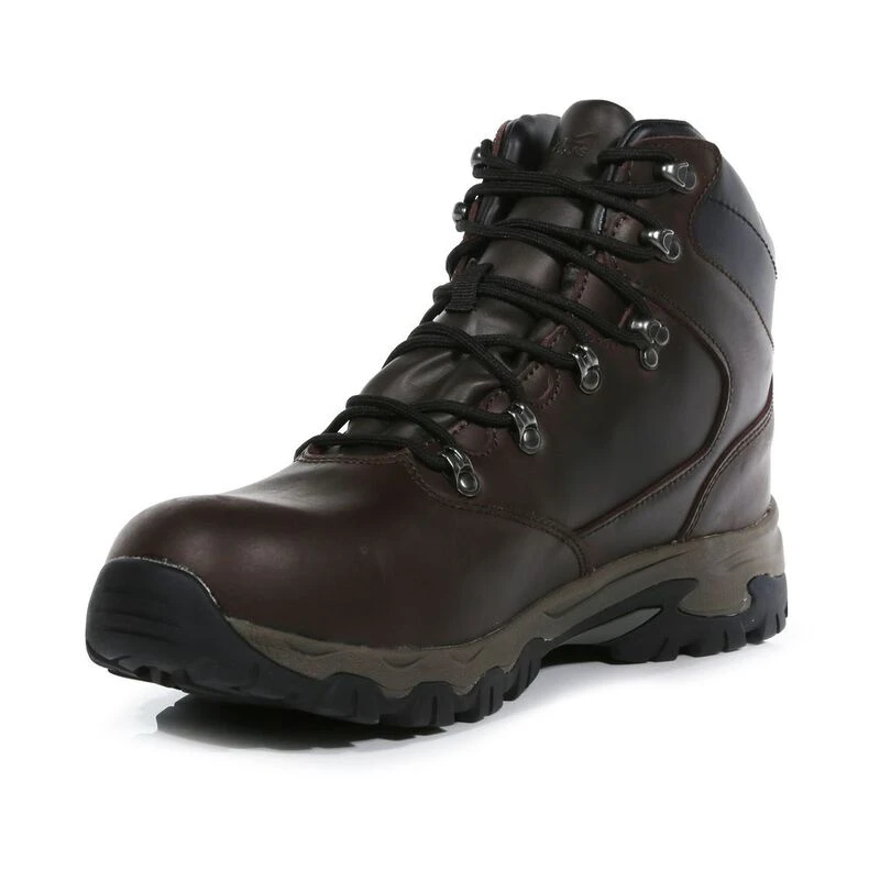 Regatta Mens Tebay Leather Waterproof Walking Boots (Peat) Sportpurs