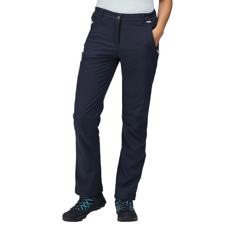 Regatta Womens Geo II Softshell Walking Trousers (Navy) Sportpursuit