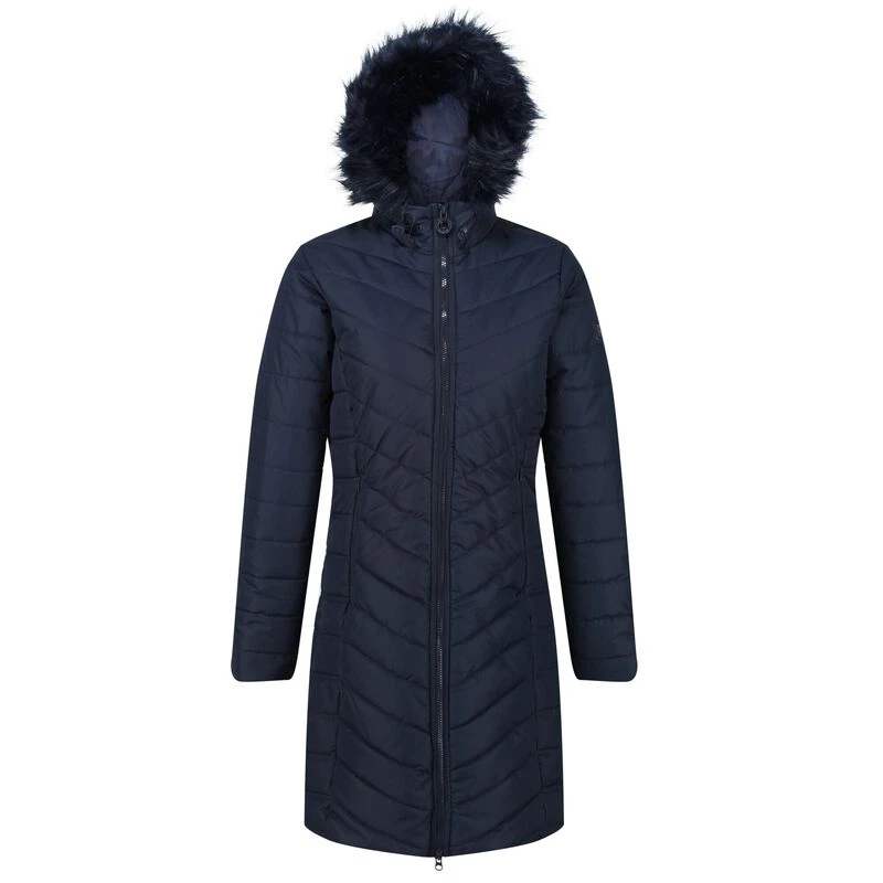 Regatta Womens Fritha Insulated Quilted Parka Jacket (Navy) Sportpur