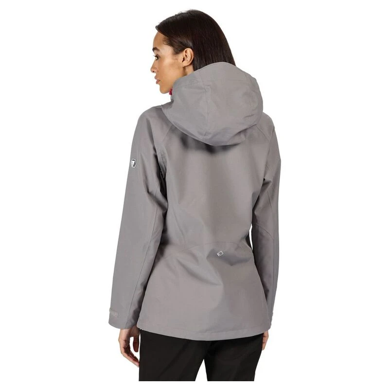 Regatta Womens Birchdale Waterproof Shell Jacket Rock Grey Dark Ceris