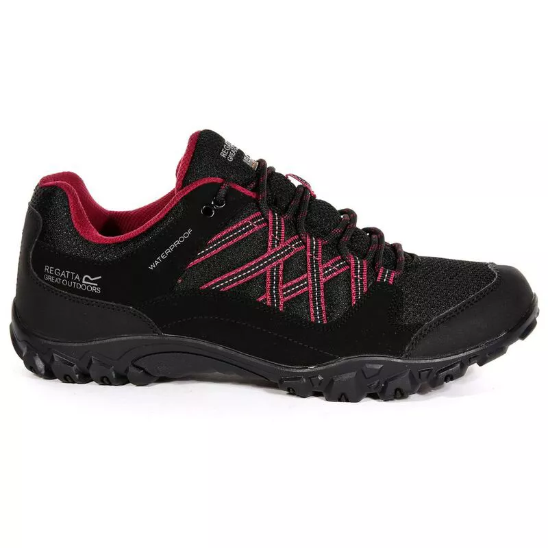 Regatta Womens Lady Edgepoint III Shoes Black Beaujolais Sportpurs