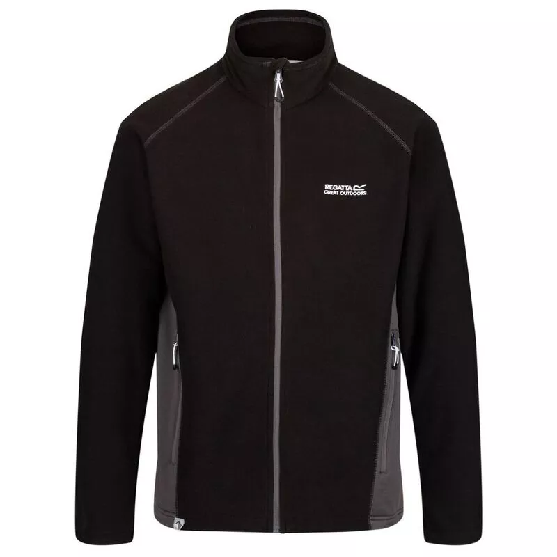 Regatta Mens Tafton Fleece Jacket Black Magnet Sportpursuit