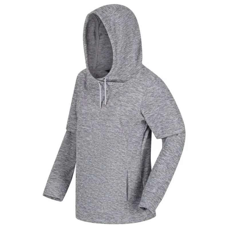 Regatta Womens Kizmit II Marl Fleece Hoodie Cyberspace Marl Sportp