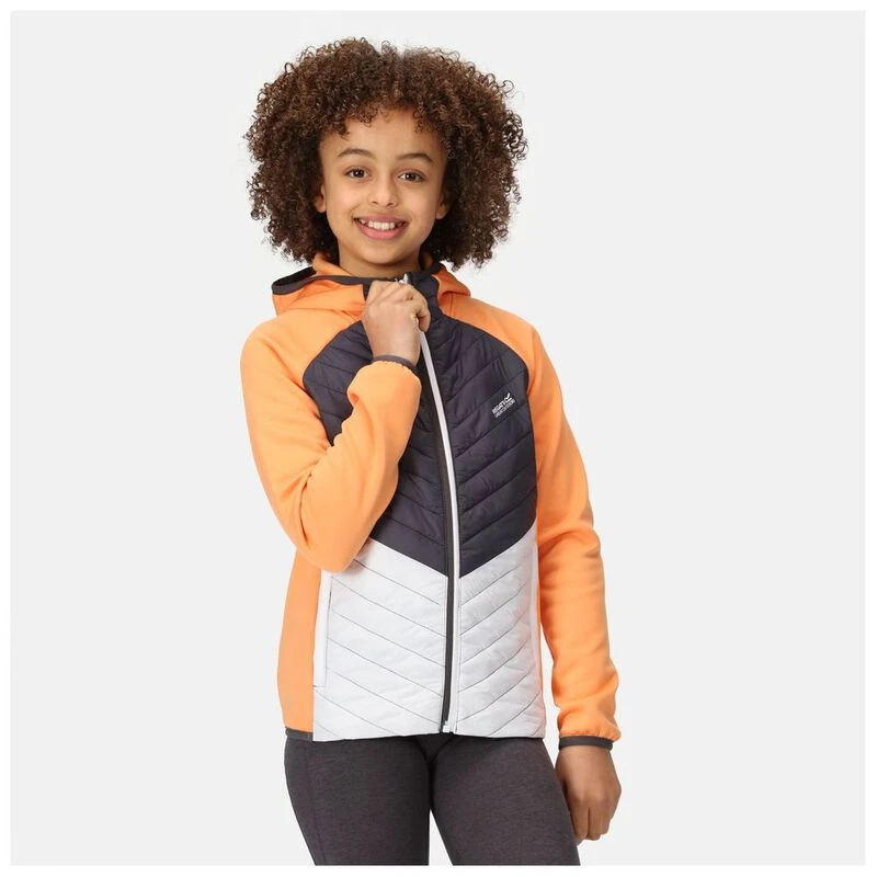 Regatta Kids Kielder Hybrid VII Jacket Apricot Crush Seal Grey Spo