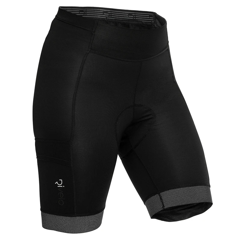 Rivelo Womens Kessock Cargo Shorts (Black/Reflective) | Sportpursuit.c