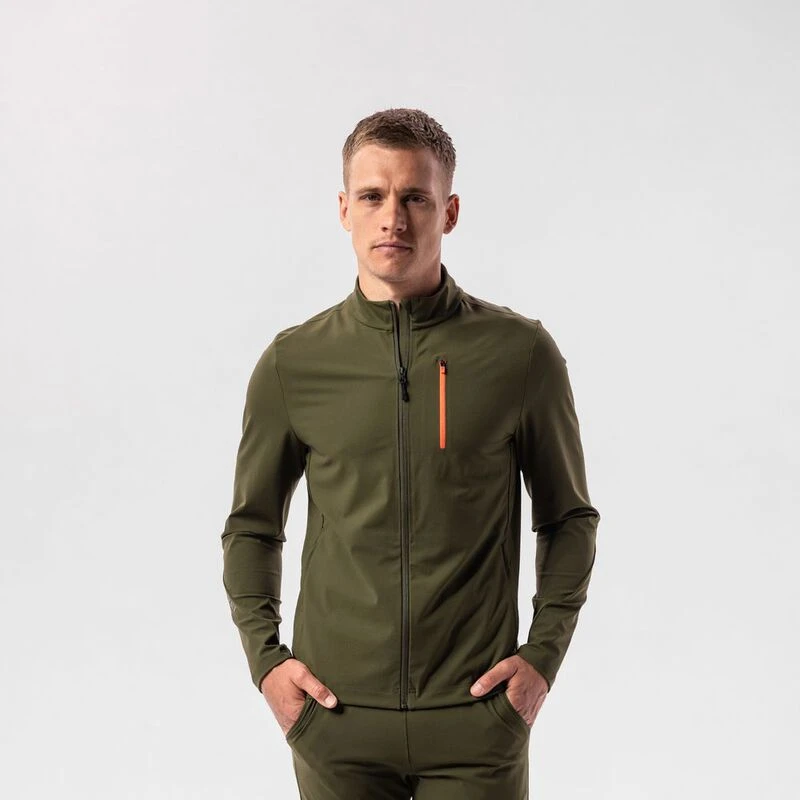 Mens green shop track jacket
