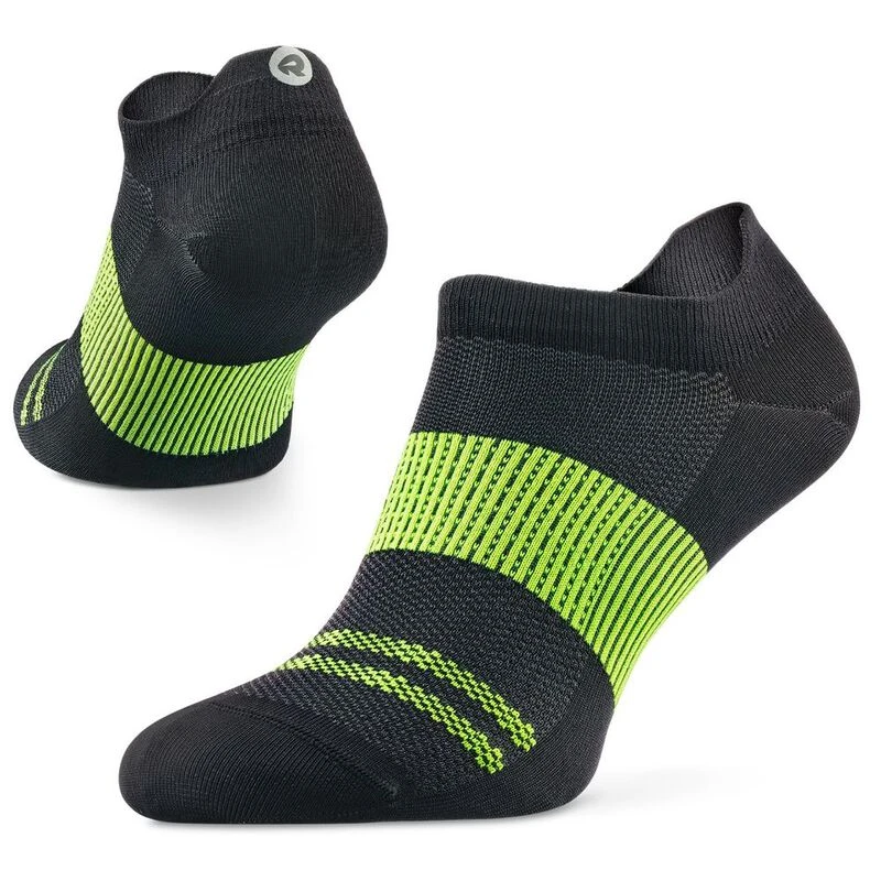 Rockay Agile Ultra Light Run Socks Black Lime Sportpursuit