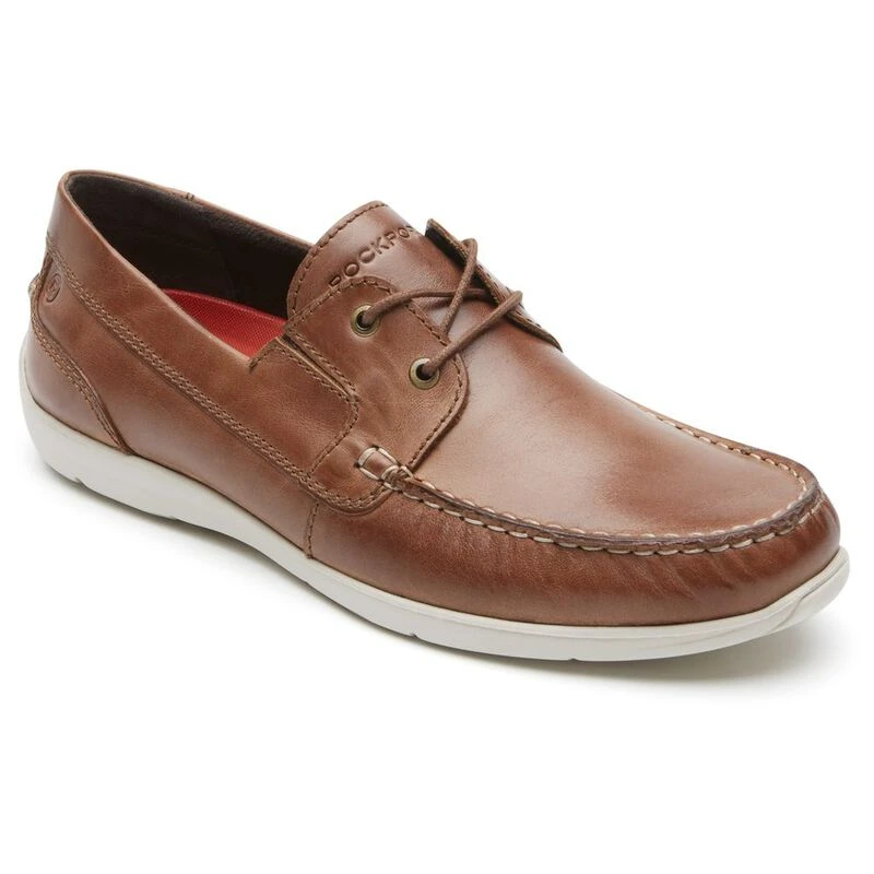 Rockport Mens Cullen Boat Shoes Cognac Sportpursuit