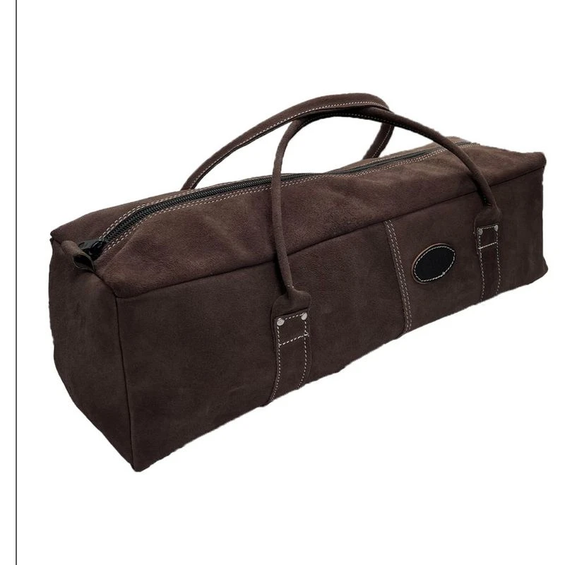 Rolson Tools 600mm Leather Contractor Tool Bag Holdall Black Sport