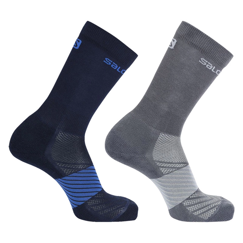 Salomon Kids XA Trail Running Socks 2 Pack Night Sky Quiet Shade