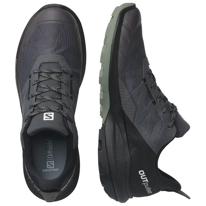 Salomon Mens Outpulse GTX Hiking Shoes (Magnet/Black/Wrought Iron)