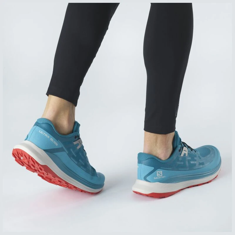 Salomon Mens Ultra Glide Trail Running Shoes (Crystal Teal/Reef/Goji B