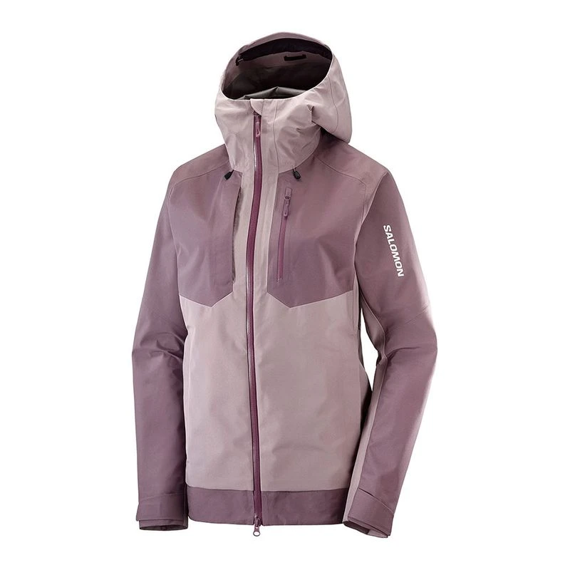 Salomon Womens Outline 3L Gore Tex Jacket Purple Sportpursuit