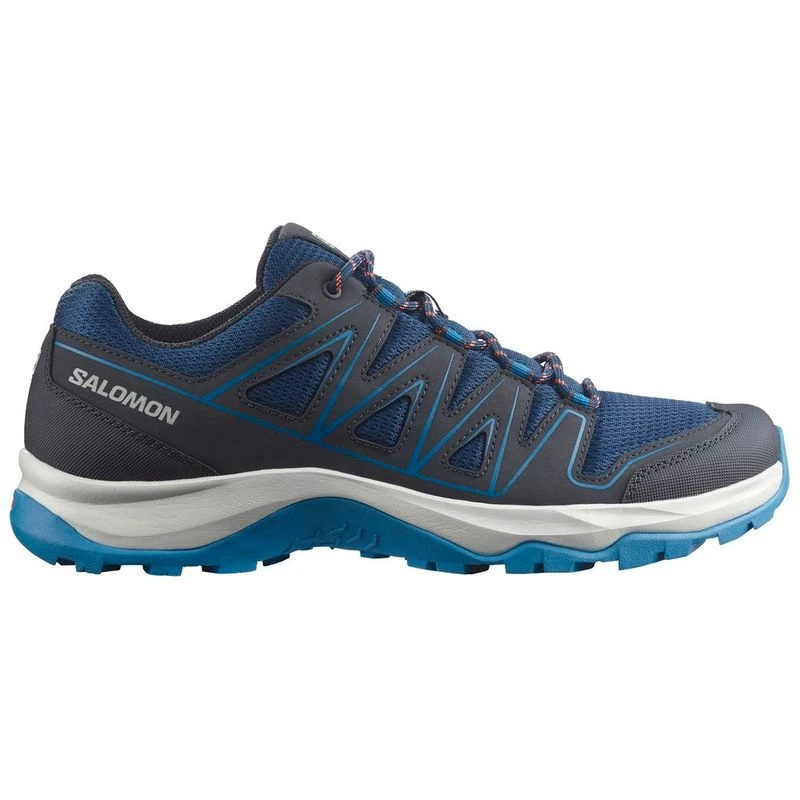 Salomon X Ultra 4 Gore-TEX Hiking Shoes for Men, Carbon/Bering Sea/Pearl  Blue, US 8 M