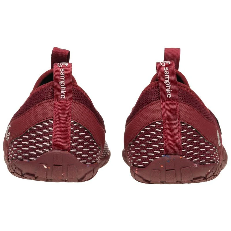 Red swim shoes top