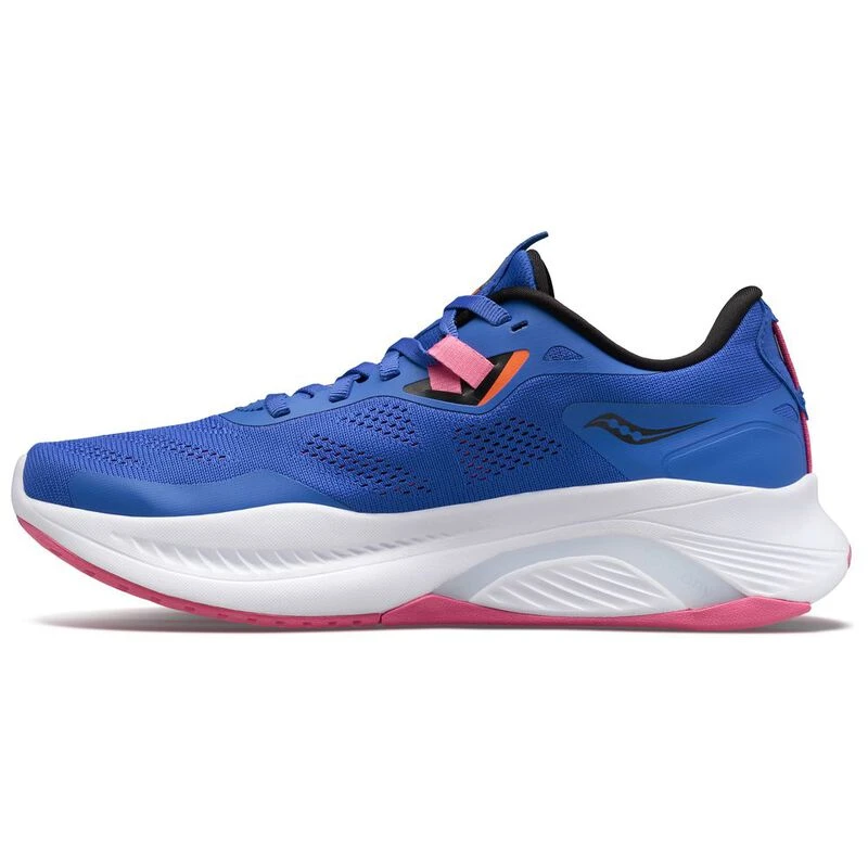 Saucony Womens Guide 15 Running Shoes Blue Raz Zest Sportpursuit.c