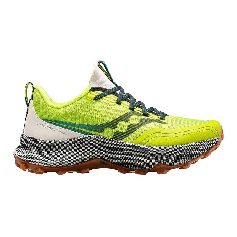 Saucony Mens Endorphin Trail Trail Running Shoes (Green) | Sportpursui