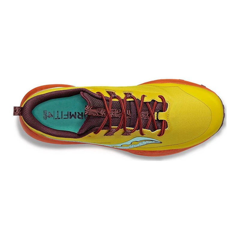 Saucony Womens Peregrine 13 Trail Running Shoes Yellow Sportpursui