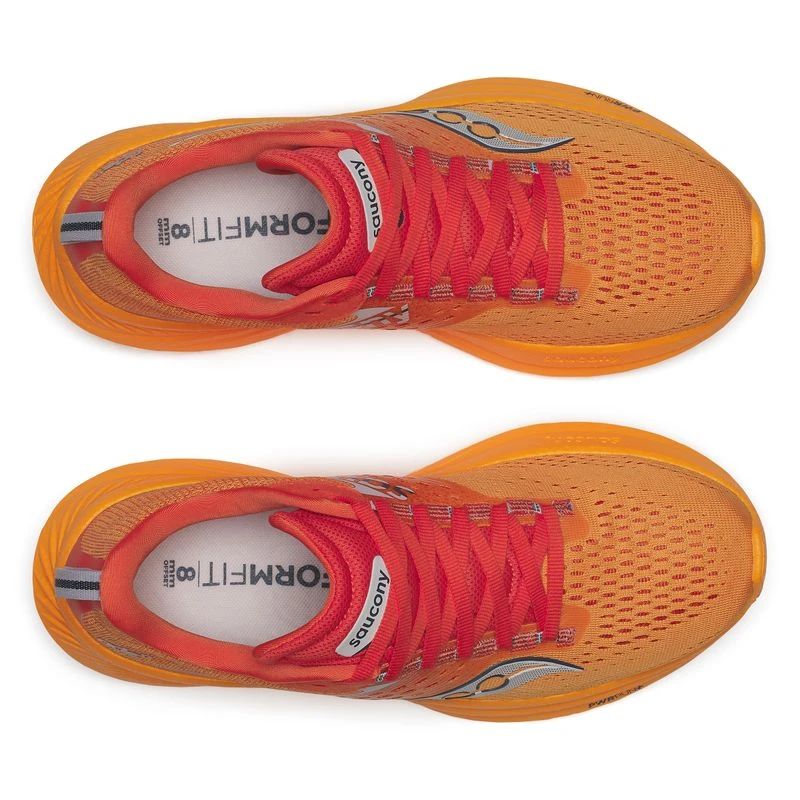 Saucony Womens Ride 17 Running Shoes Orange Sportpursuit