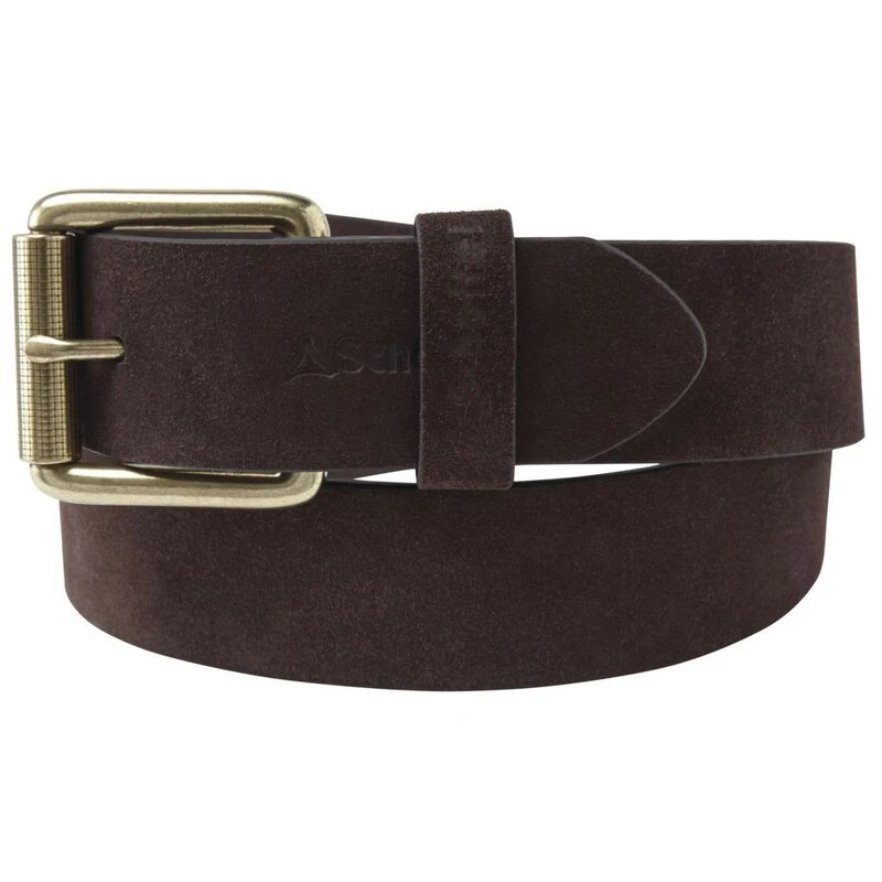 Schöffel Mens Suede Belt (Dark Brown)