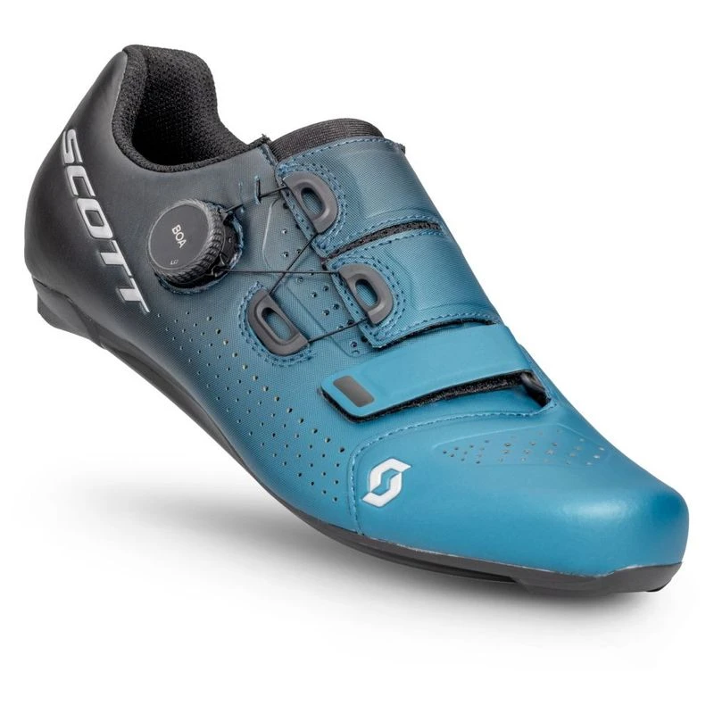 Scott Road Team Boa Cycling Shoes Black Fade Metallic Blue Sportpu