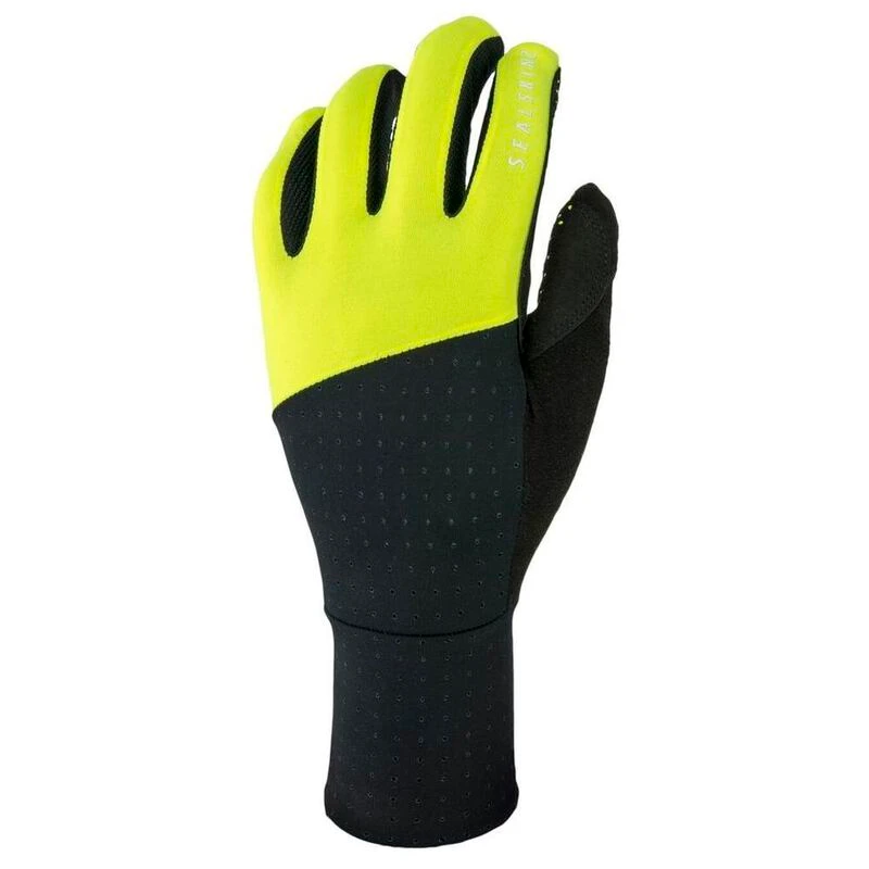 SealSkinz Solo Super Thin Cycle Gloves (Black/Neon Yellow) | Sportpurs