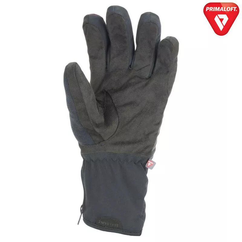 SealSkinz Waterproof Cold Weather Reflective Cycle Gloves Black Red