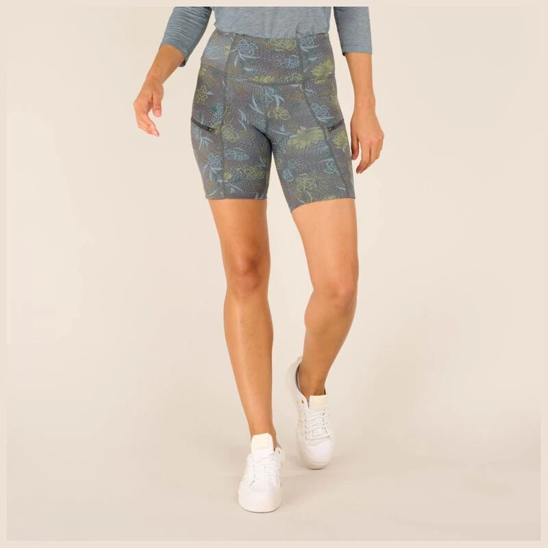 Sherpa Womens Sahasa Shorts Haze Floral Sportpursuit