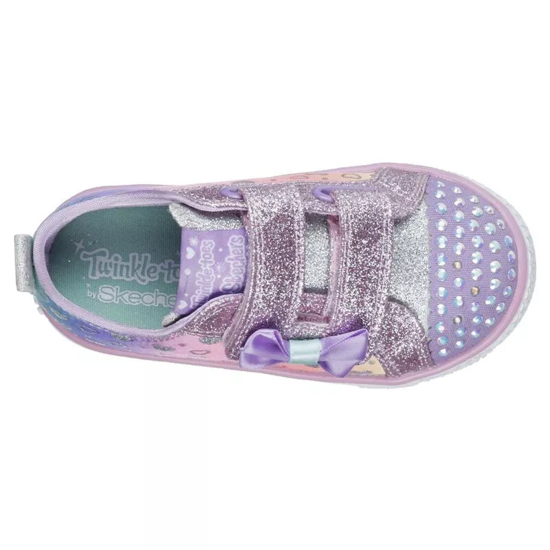 Shuffle lite sale glitter sneaker skechers