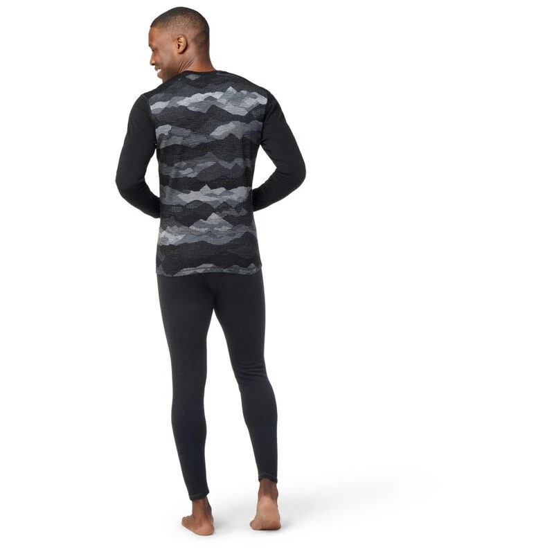 Smartwool Mens Classic Thermal Pullover (Black Mountain Scape)
