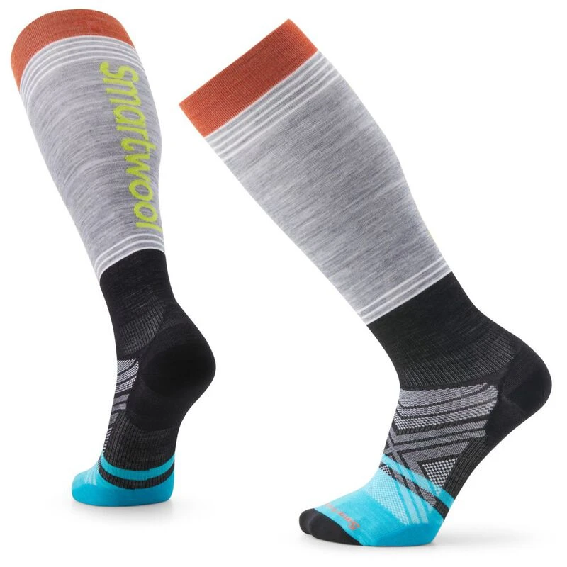 Smartwool Ski Zero Cushion Socks (Light Grey) | Sportpursuit.com