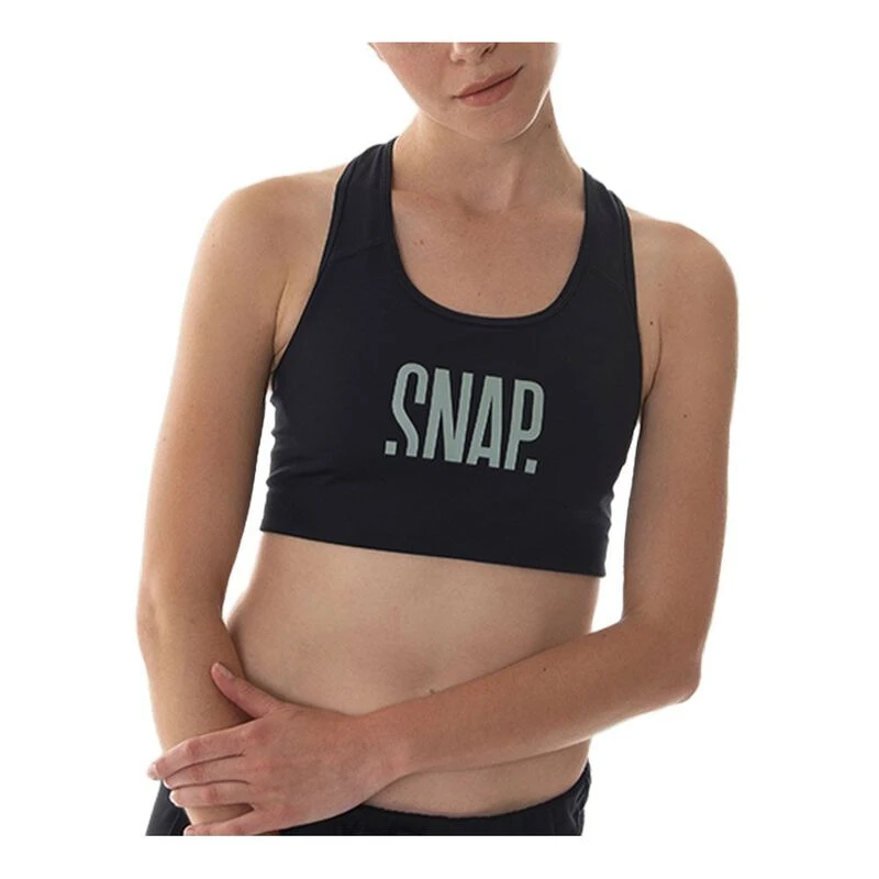 SnapClimbing Womens Classic Sports Bra Black Sportpursuit